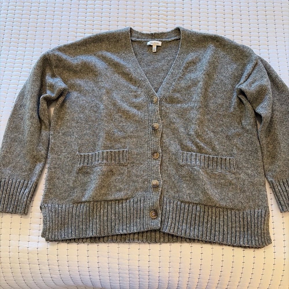 Ella Moss Heather Gray Cardigan